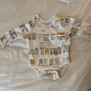 Playful Cityscape Baby Onesie